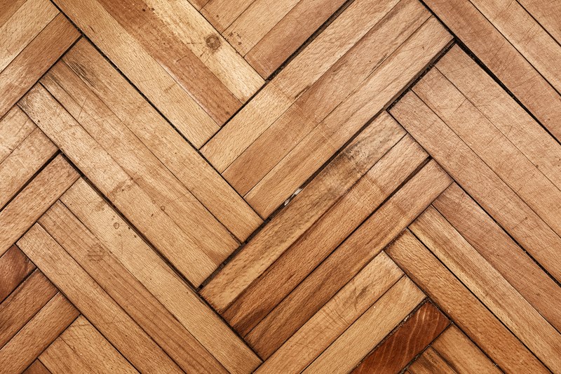 damaged parquet wooden floor