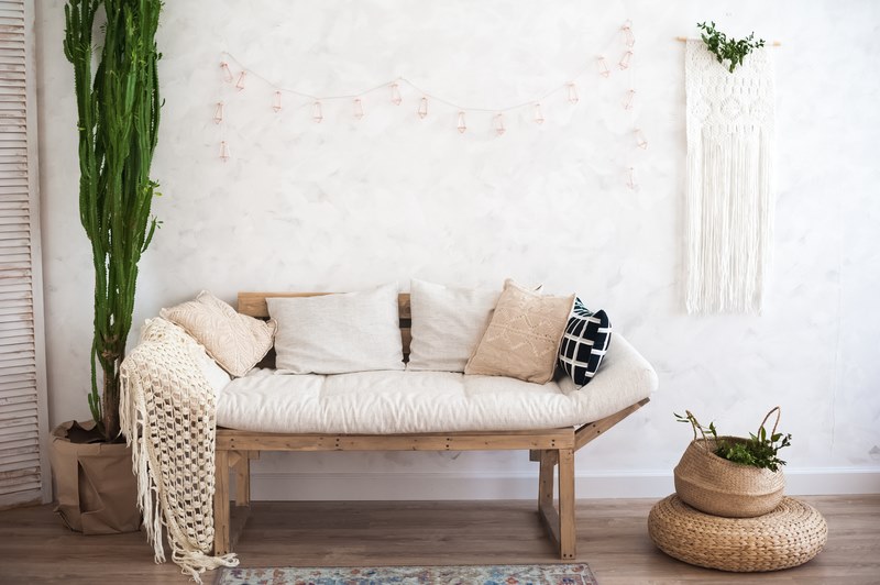 living room with wood floor