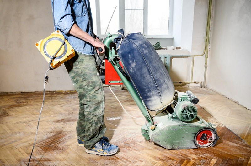 Floor Sanding Workman