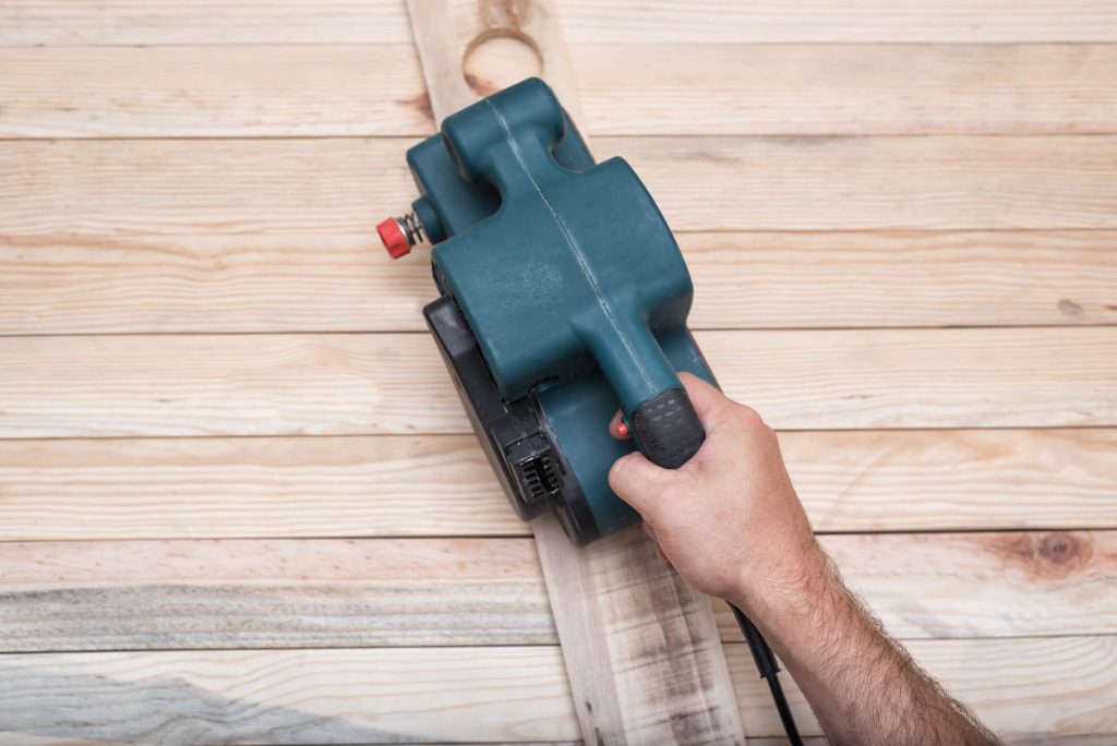 Sander on wood