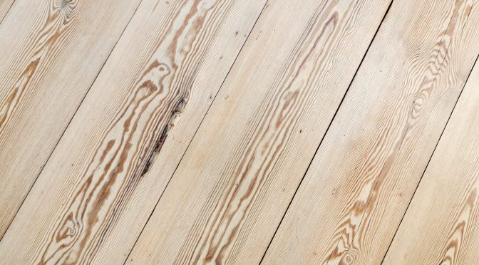 Sanded wooden floor