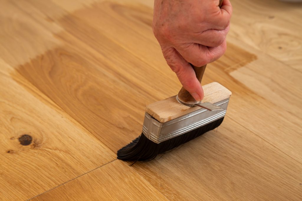 how to clean wood after sanding